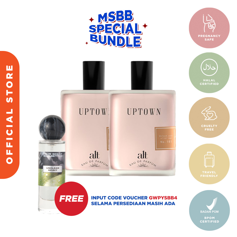 MSBB - Twinpack Alt Perfumery Uptown EDP 100ml - My Skin But Better